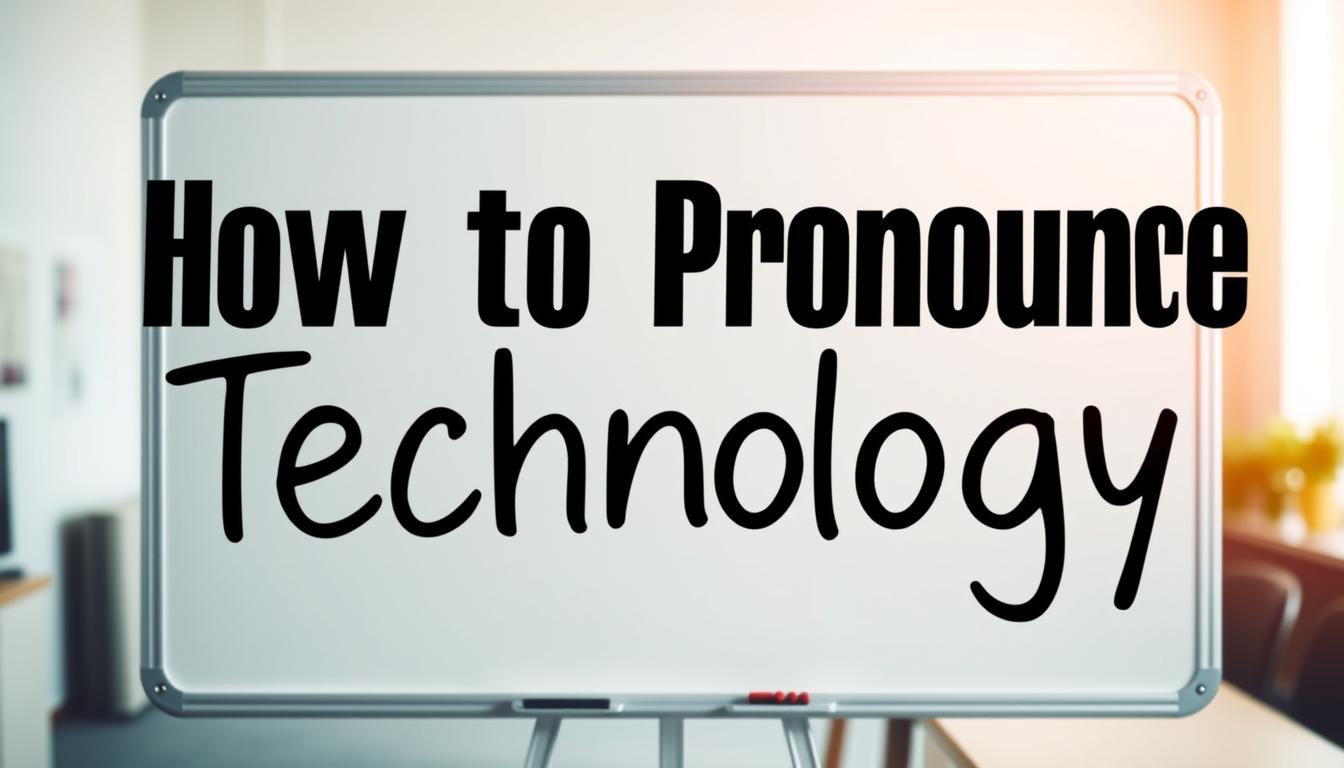 how to pronounce technology